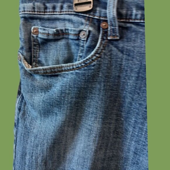 Lucky Brand 221 Straight Mens  Blue Denim Jeans Mid-Rise 40x30 - Picture 11 of 13
